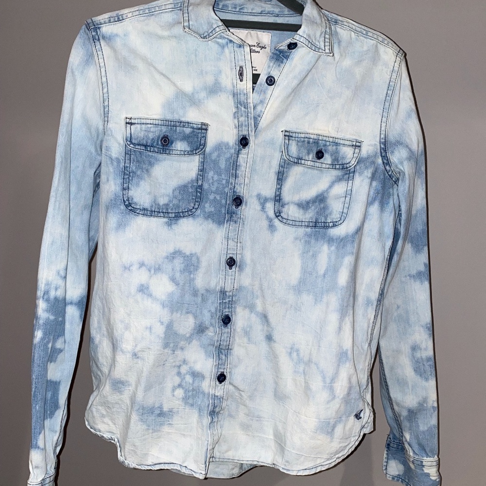 American Eagle Custom Lightweight Jean Jacket Size Small
